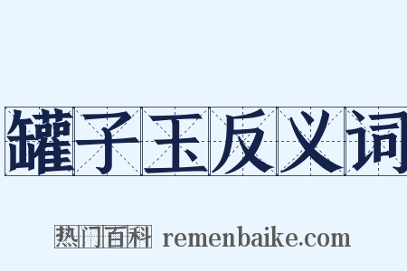 罐子玉反义词是什么意思的图片